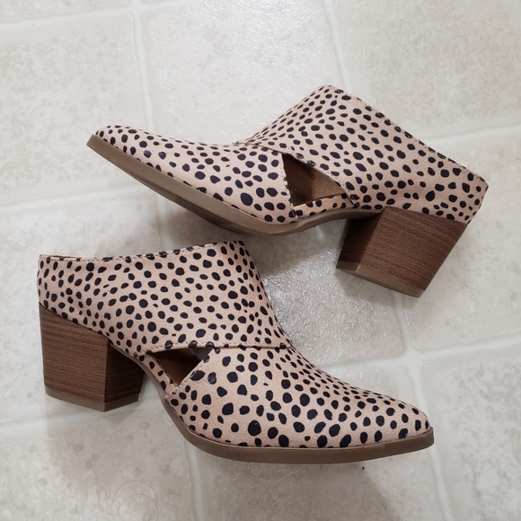 Cheetah Block Heel Mules Size 7 Dolcetta NEW - Picture 3 of 9